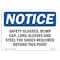 Signmission OSHA Sign, Glasses Bump Cap Long Sleeves And, 10in X 7in Plastic, 10" W, 7" H, Landscap OS-NS-P-710-L-18199 - alternate 1